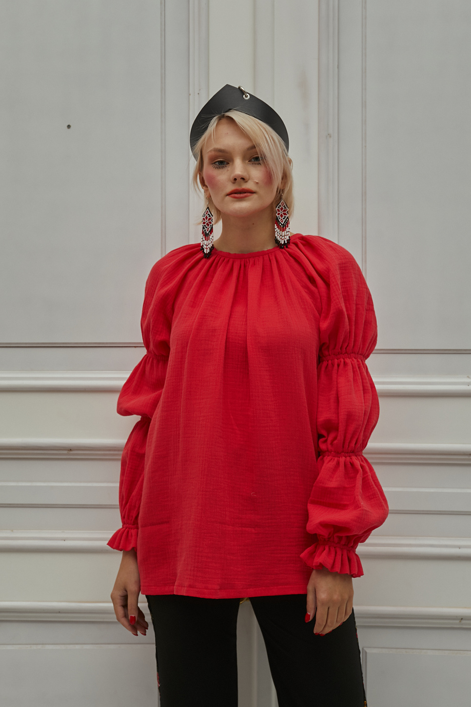 Red  princess blouse | интернет-магазин BEAUTIFUL CRIMINALS
