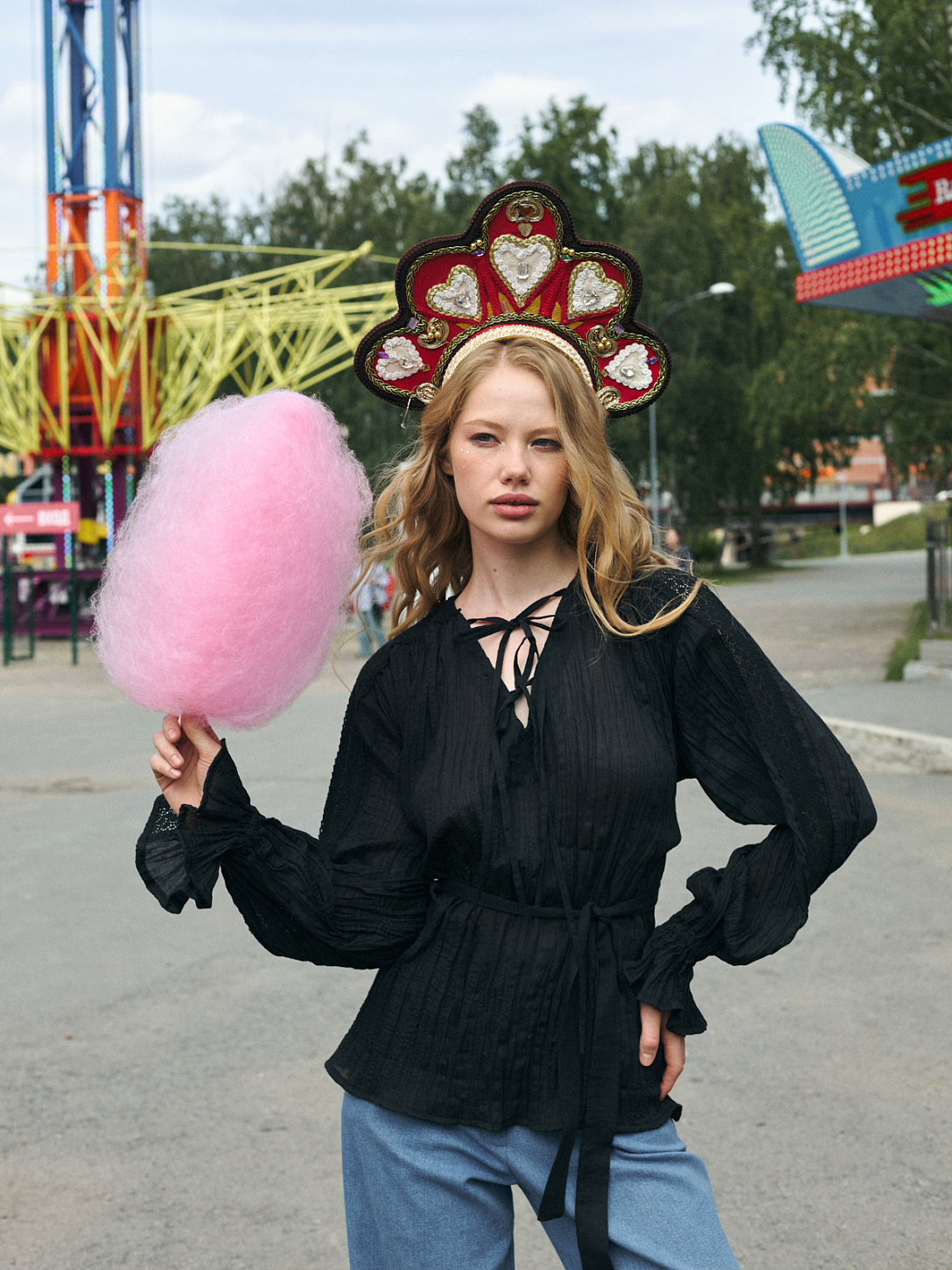 NESMEIANA BLOUSE BLK | интернет-магазин BEAUTIFUL CRIMINALS