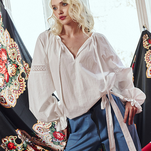 ZEFIR BLOUSE WHT | интернет-магазин BEAUTIFUL CRIMINALS