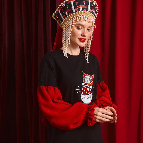 BLACK KOSHKA-MATRESHKA  | интернет-магазин BEAUTIFUL CRIMINALS