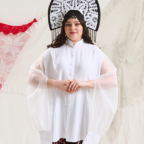 BOYARA BLOUSE WHITE+ | интернет-магазин BEAUTIFUL CRIMINALS