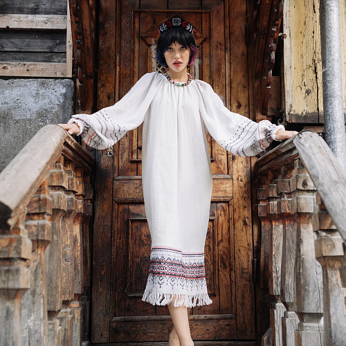 LONG RUSSIAN DRESS | интернет-магазин BEAUTIFUL CRIMINALS