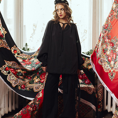 ZEFIR BLOUSE BLK | интернет-магазин BEAUTIFUL CRIMINALS