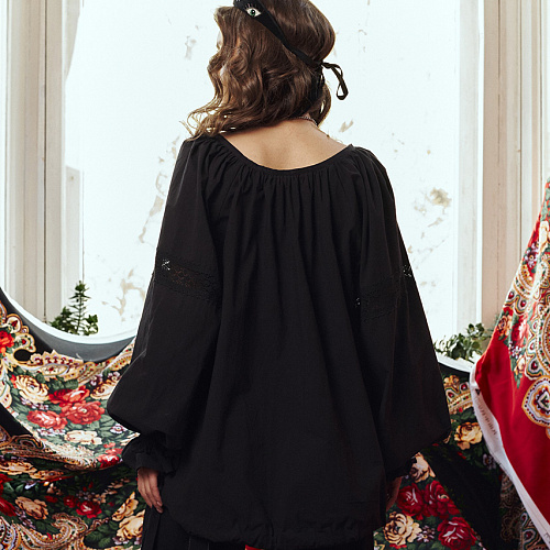 ZEFIR BLOUSE BLK | интернет-магазин BEAUTIFUL CRIMINALS