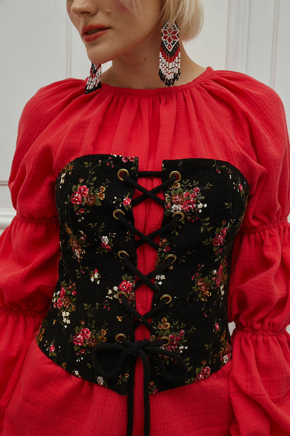 Velvet corset